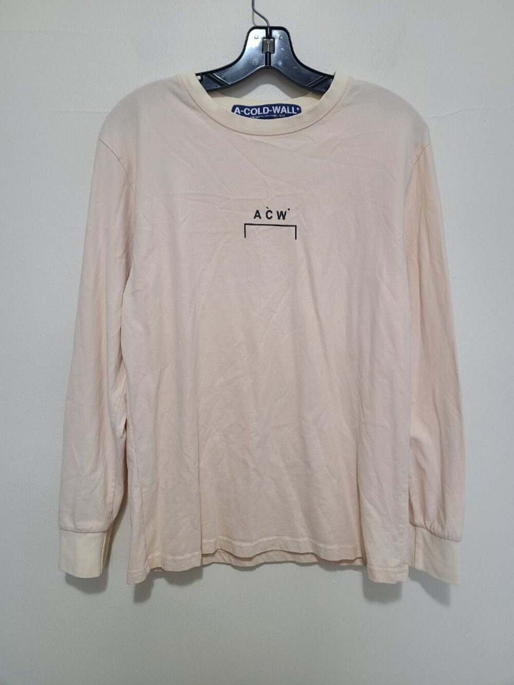 ACW A Cold Wall by Samuel Ross Long Sleeve T-Shirt Beige Men’s Size L